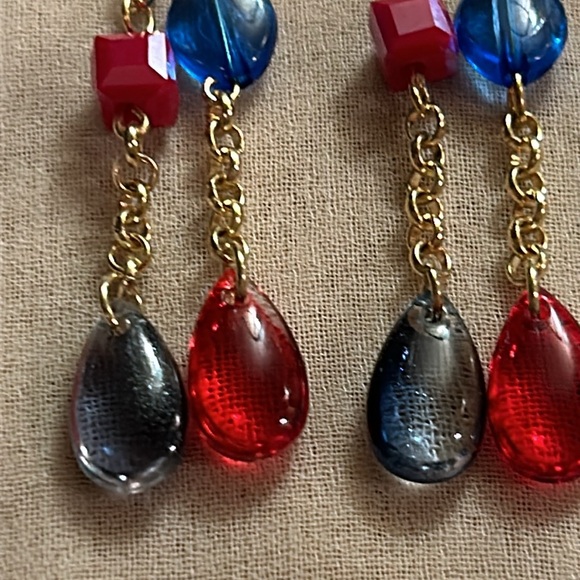 Gold Hot & Cold Glass beaded Jewelry Set - Picture 12 of 16